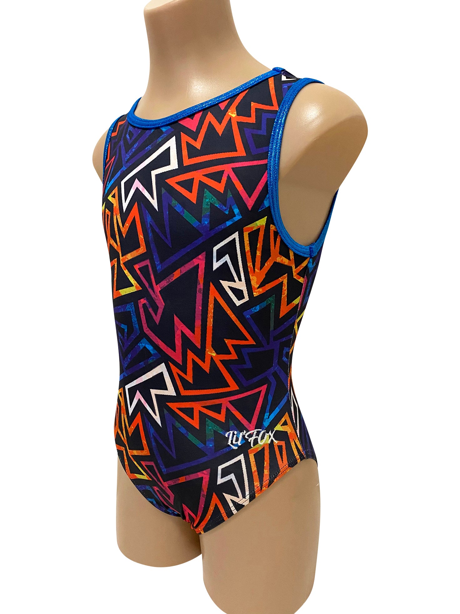 BLUE TETRIS LYCRA PRINT