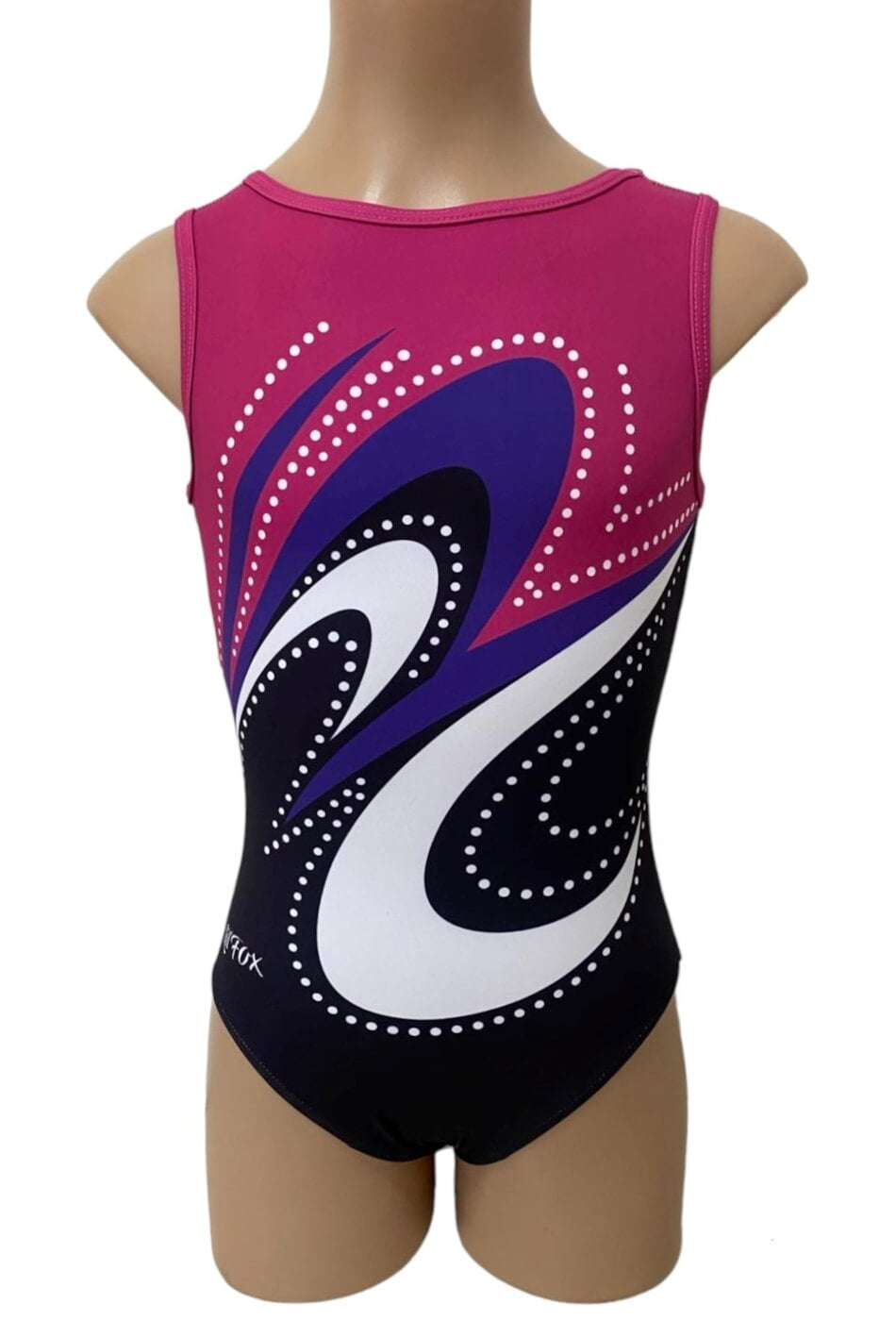FUCHSIA SWIRL WITH DOTS