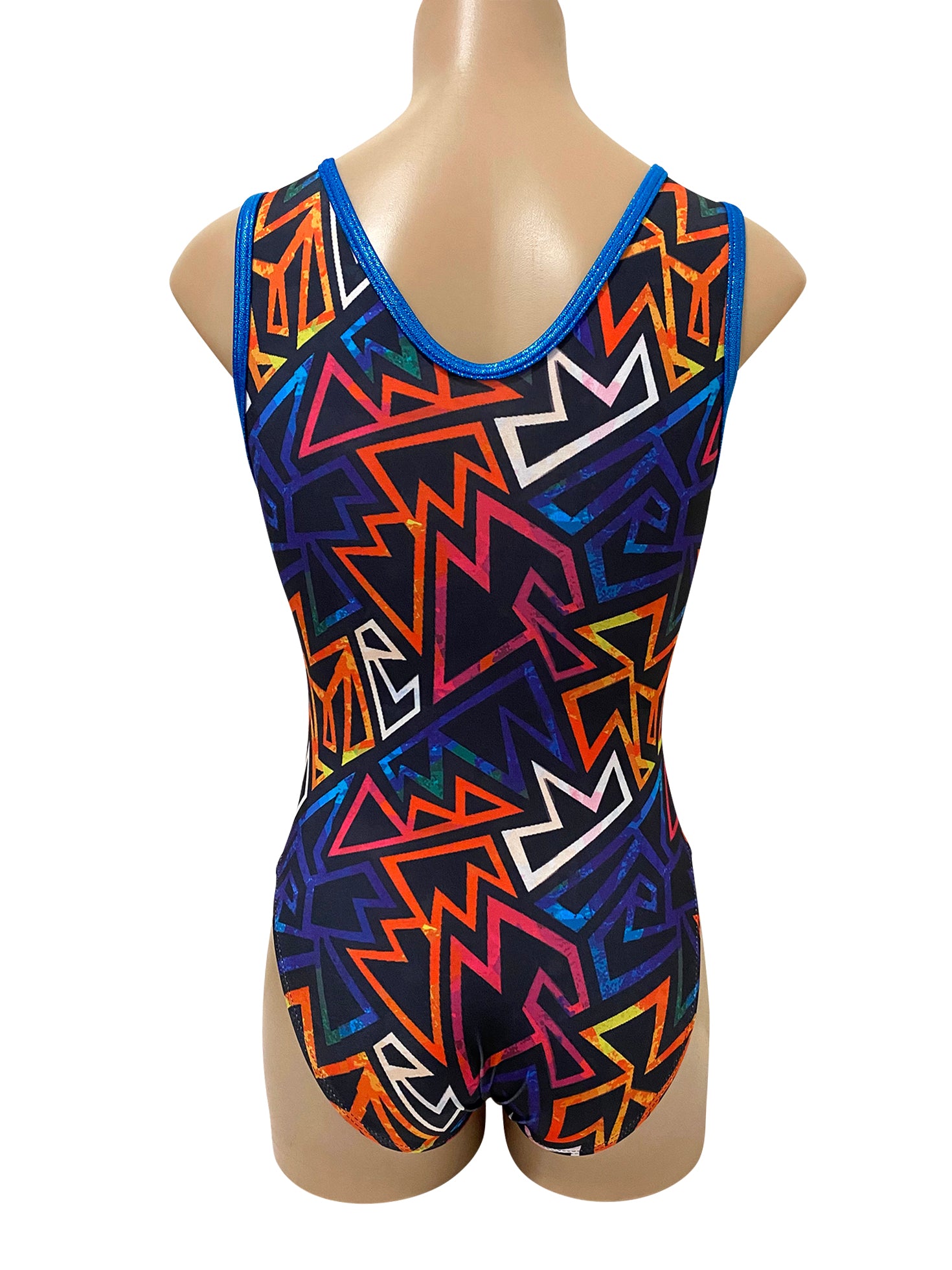 BLUE TETRIS LYCRA PRINT
