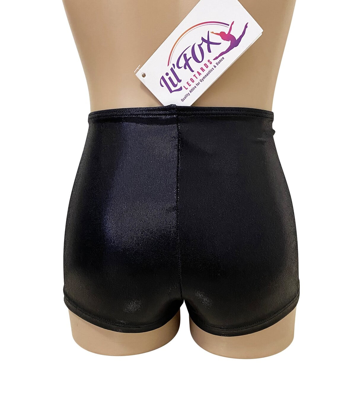 BLACK SHINY FOIL MYSTIQUE PRO BIKE SHORTS *RECOMMENDED*
