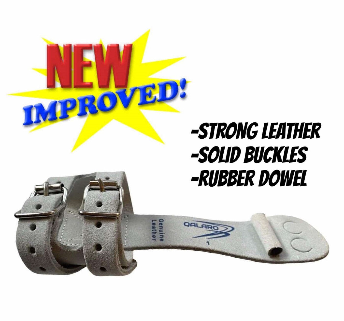 QALARO PRO DOUBLE BUCKLE GRIPS SET WITH DOWEL