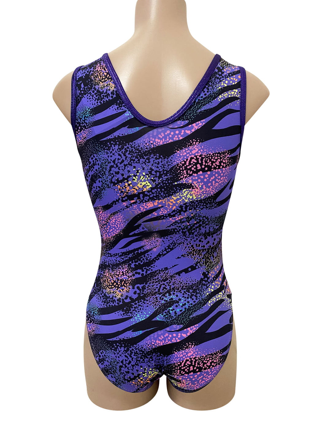 PURPLE JUNGLE LYCRA PRINT