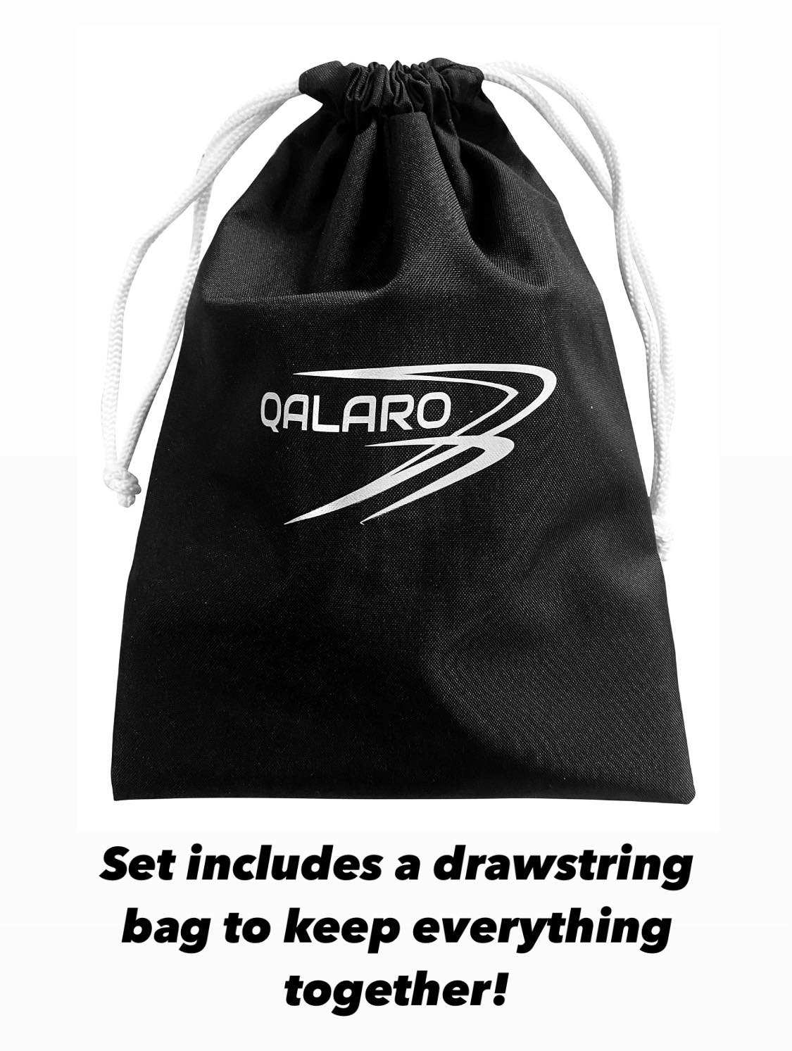 QALARO PRO DOUBLE BUCKLE GRIPS SET WITH DOWEL