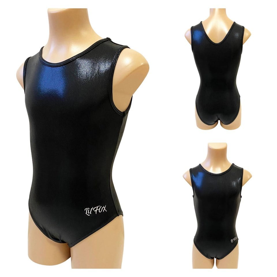 BLACK PLAIN SHINY MYSTIQUE