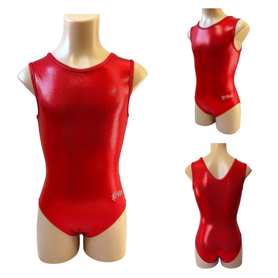RED PLAIN SHINY MYSTIQUE
