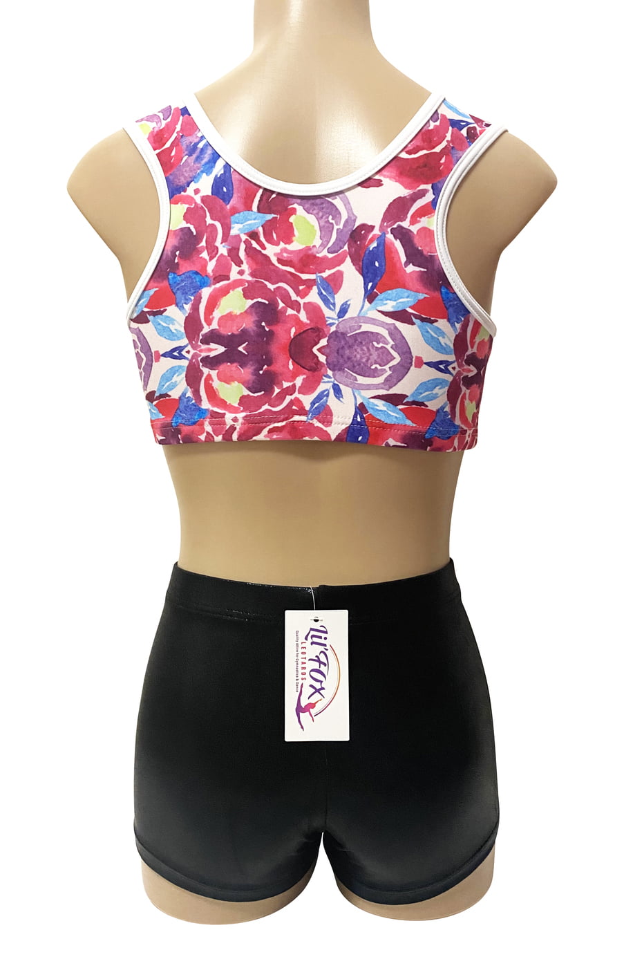 FLOWER DREAM BLACK SHINY FOIL CROP SET