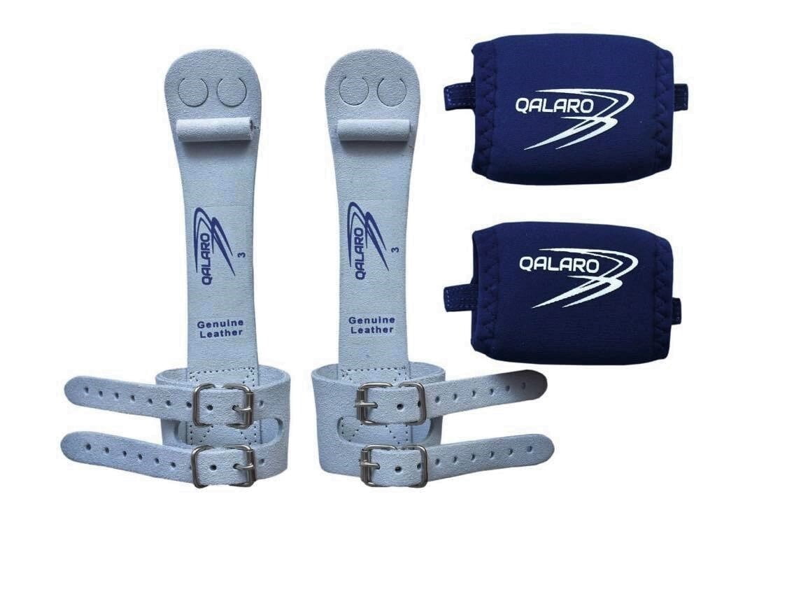 QALARO PRO DOUBLE BUCKLE GRIPS SET WITH DOWEL