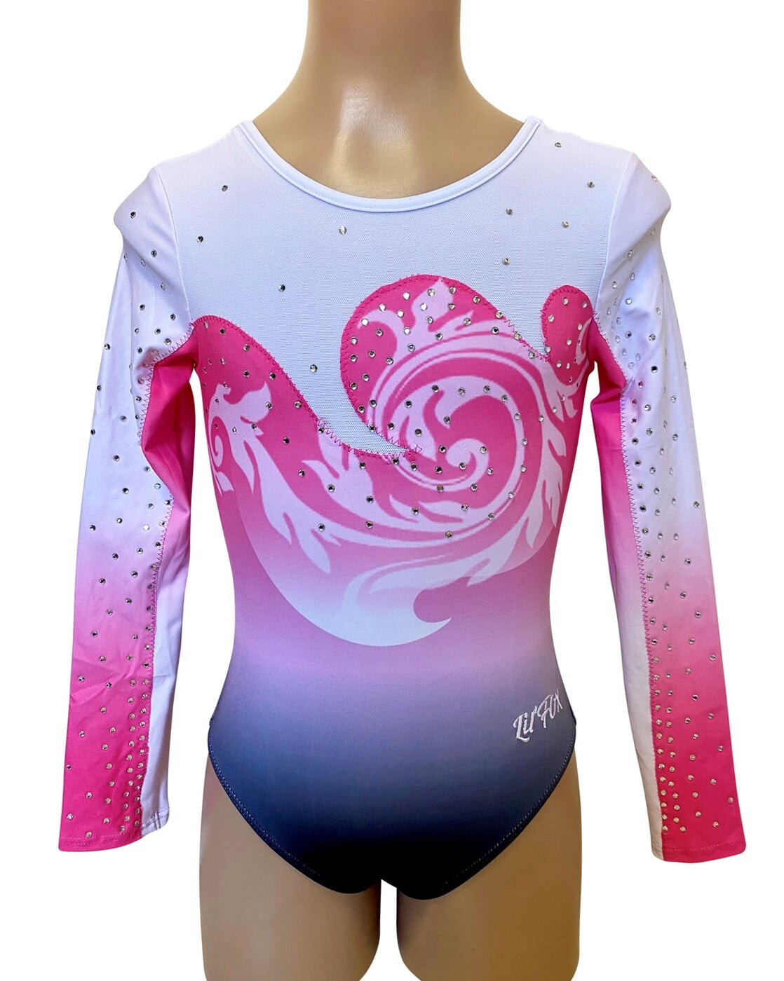 FAIRY FLOSS PINK OMBRE SWIRL LONG SLEEVE
