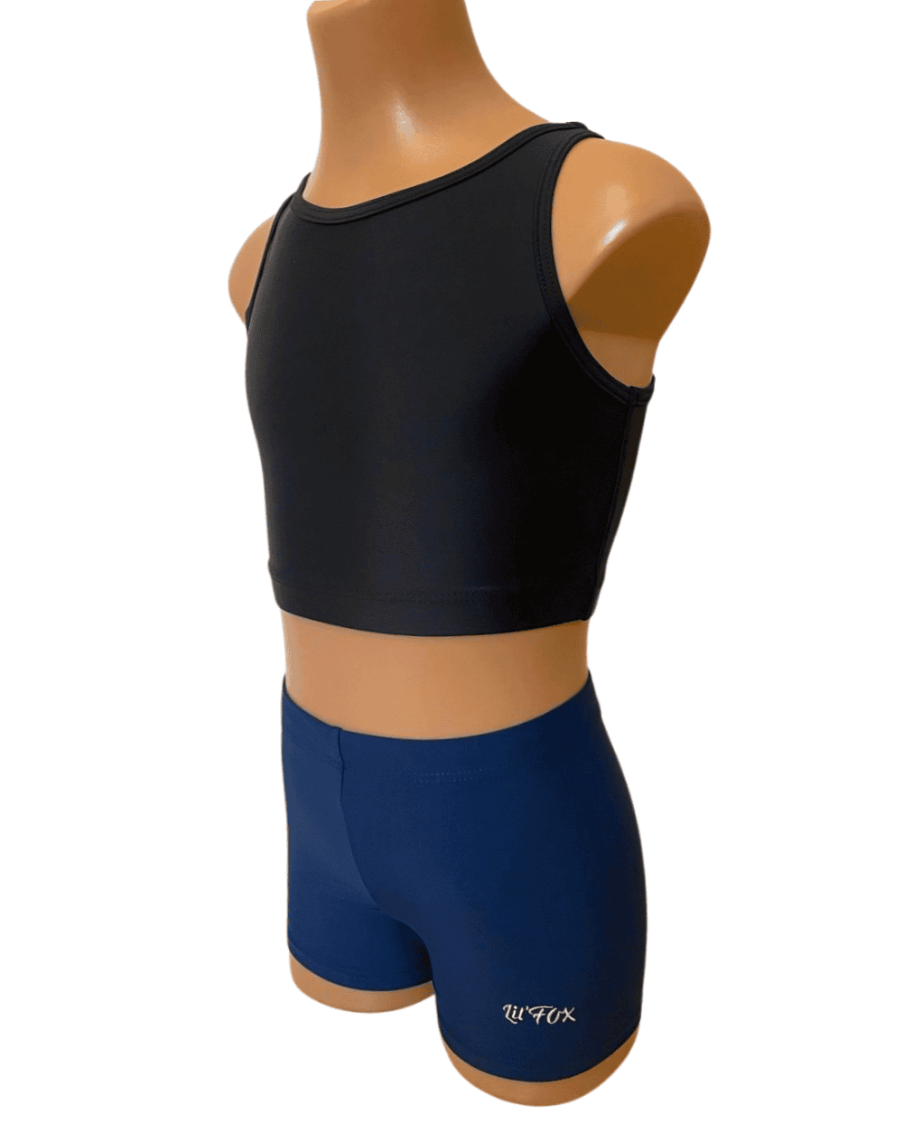BLACK & NAVY CROP SET XX BACK
