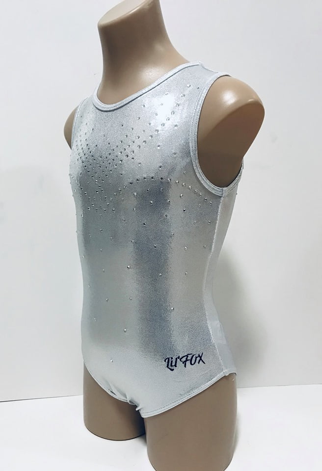 WHITE/SILVER SHINY GLITZ