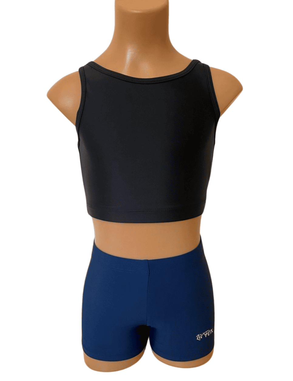 BLACK & NAVY CROP SET XX BACK