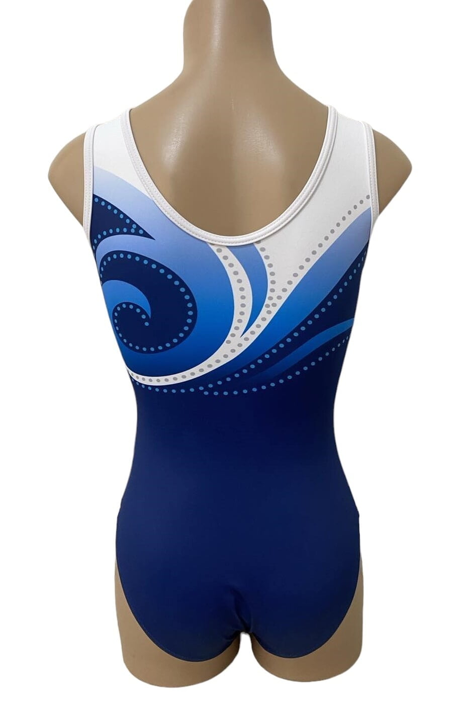 BLUE OCEAN WAVES WITH CRYSTALS FRONT AND BACK