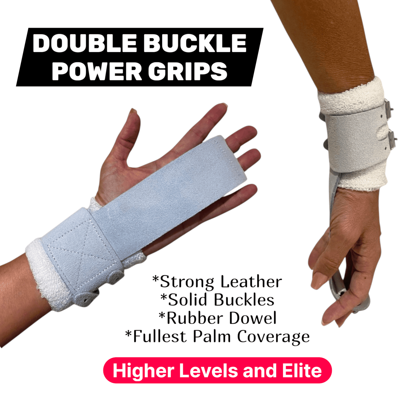 QALARO DOUBLE BUCKLE POWER GRIPS