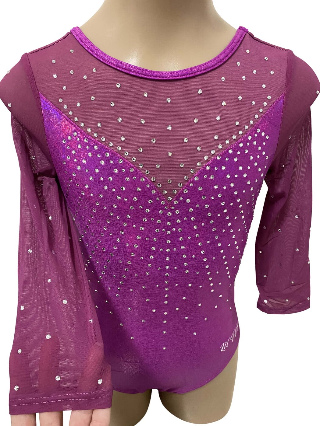 MAGENTA VITALITY MYSTIQUE & MESH 3/4 SLEEVE