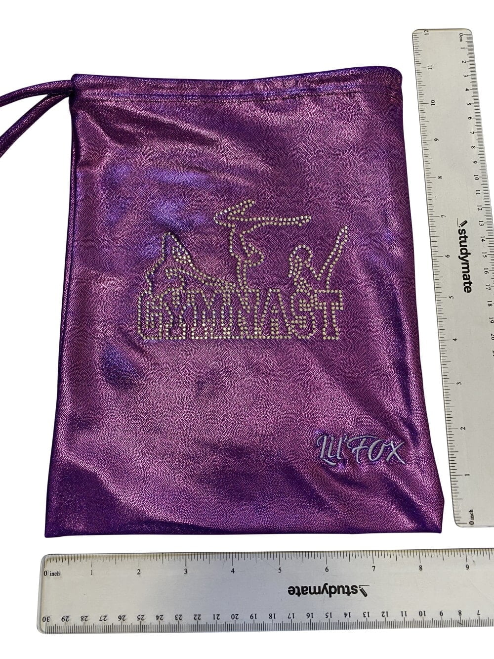 GRAPE MYSTIQUE GRIP BAG WITH 'GYMNAST' RHINESTONES