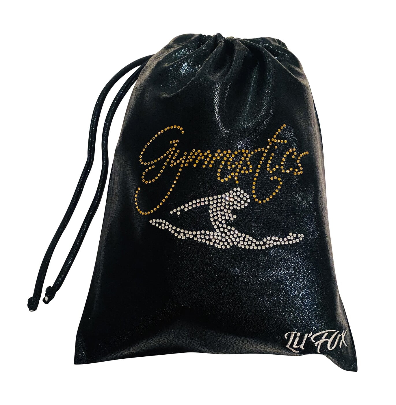 BLACK & GOLD SHINY MYSTIQUE GRIP BAG 8x10"