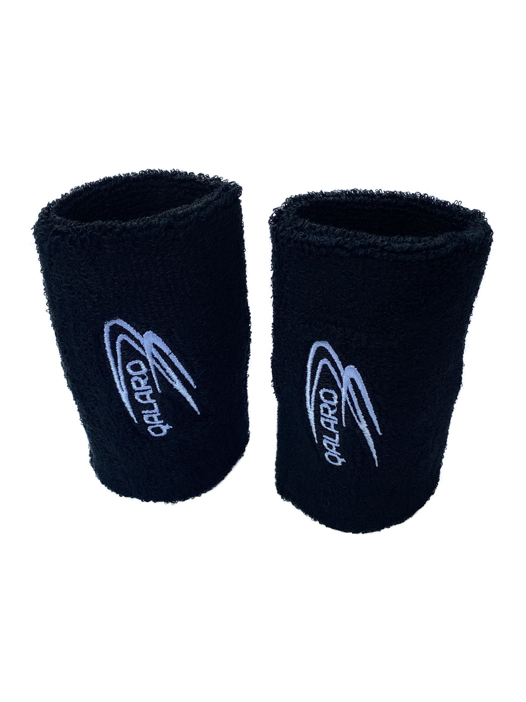 QALARO BLACK JUNIOR WRIST BANDS 10cm length (pair)