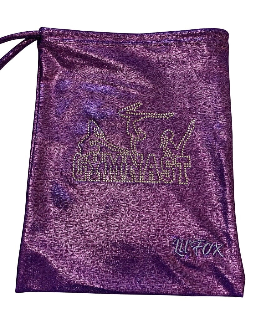 GRAPE MYSTIQUE GRIP BAG WITH 'GYMNAST' RHINESTONES