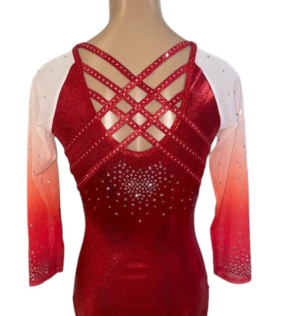 RED DAZZLER OMBRE 3/4 SLEEVE