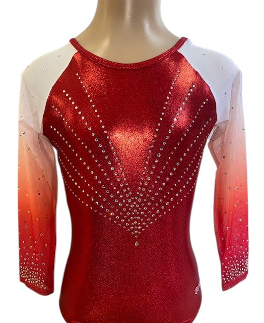 RED DAZZLER OMBRE 3/4 SLEEVE