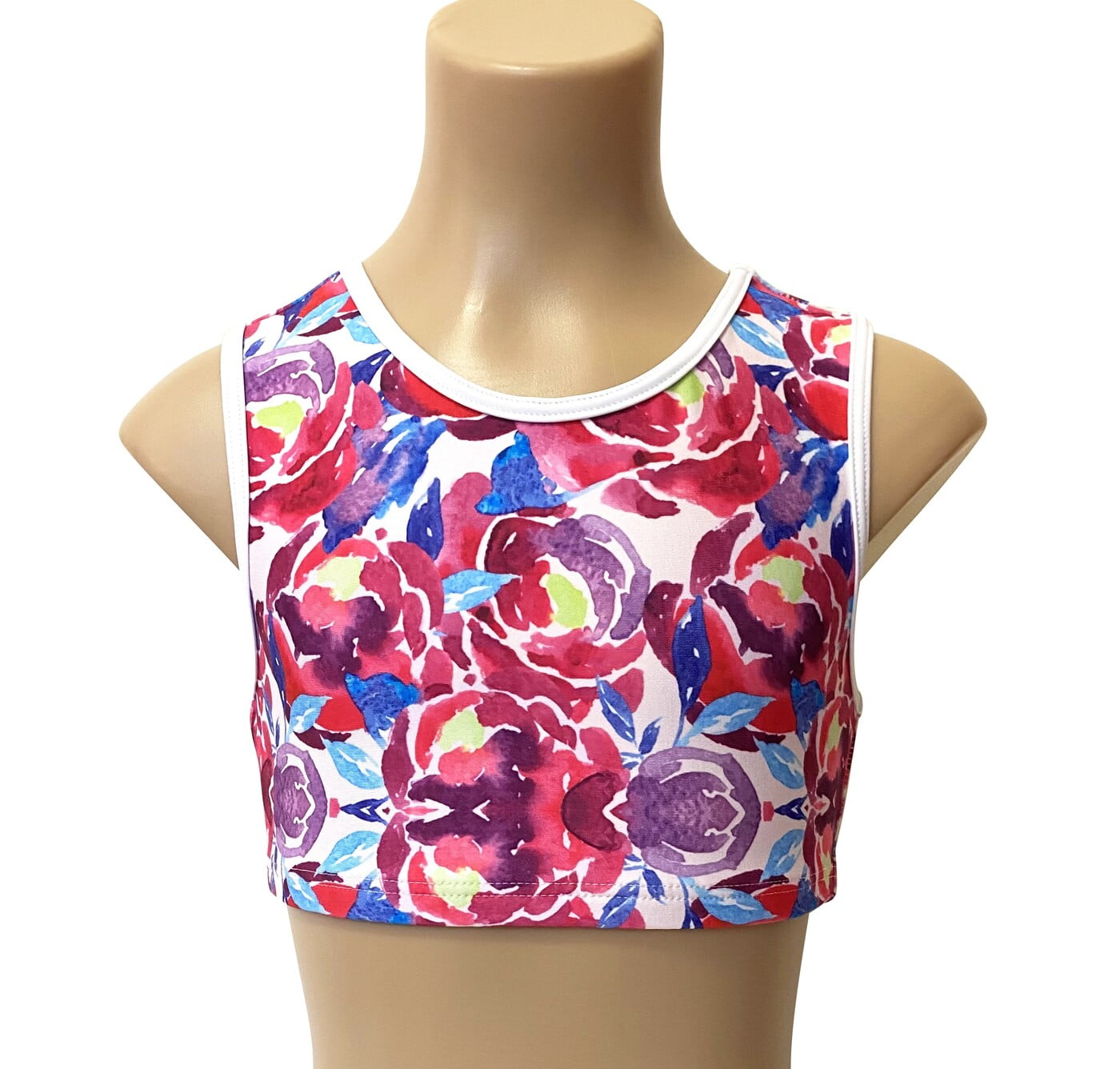 FLOWER DREAM CROP TOP LYCRA PRINT