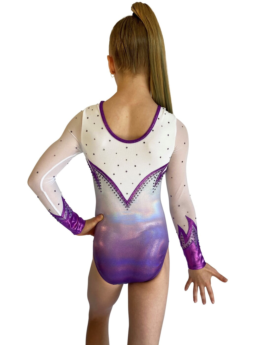 PEARL GRAPE OMBRE FLAMES LONG SLEEVE