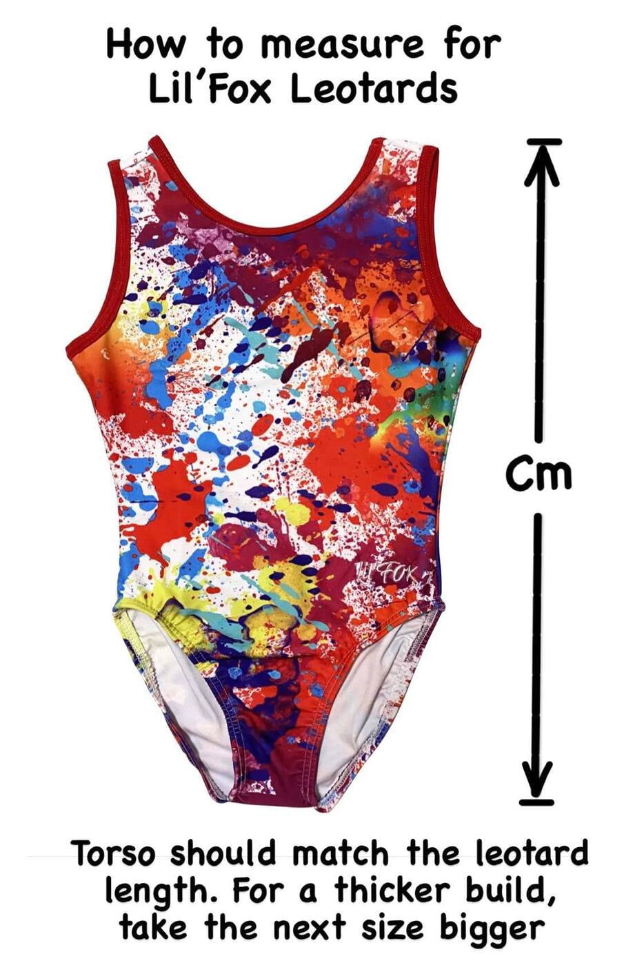 RAINBOW SPLAT LYCRA PRINT RED EDGE
