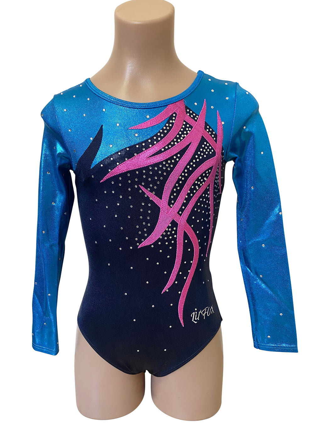 NAVY, OCEAN BLUE & PINK SPYDER LONG SLEEVE