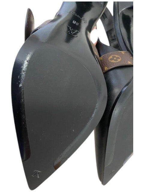 AUTHENTIC LOUIS VUITTON VIBE SLINGBACK PUMPS AS NEW SIZE 38