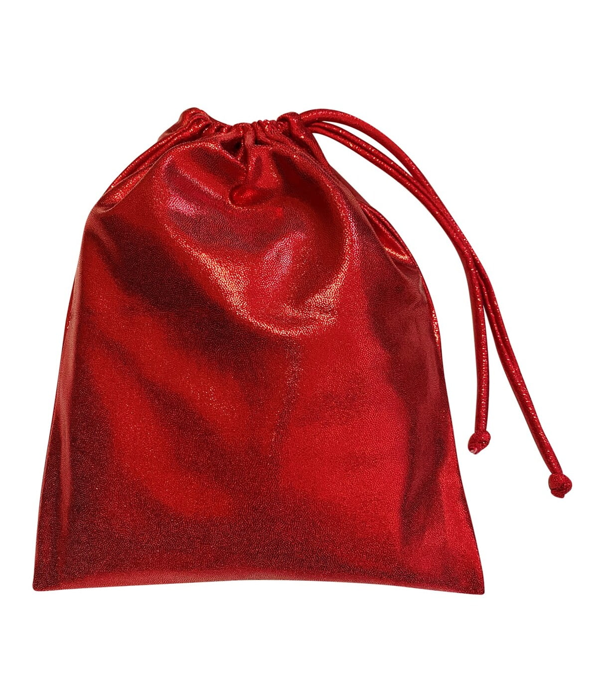 RED SHINY FOIL GRIP BAG 'GYMNASTICS' RHINESTONES