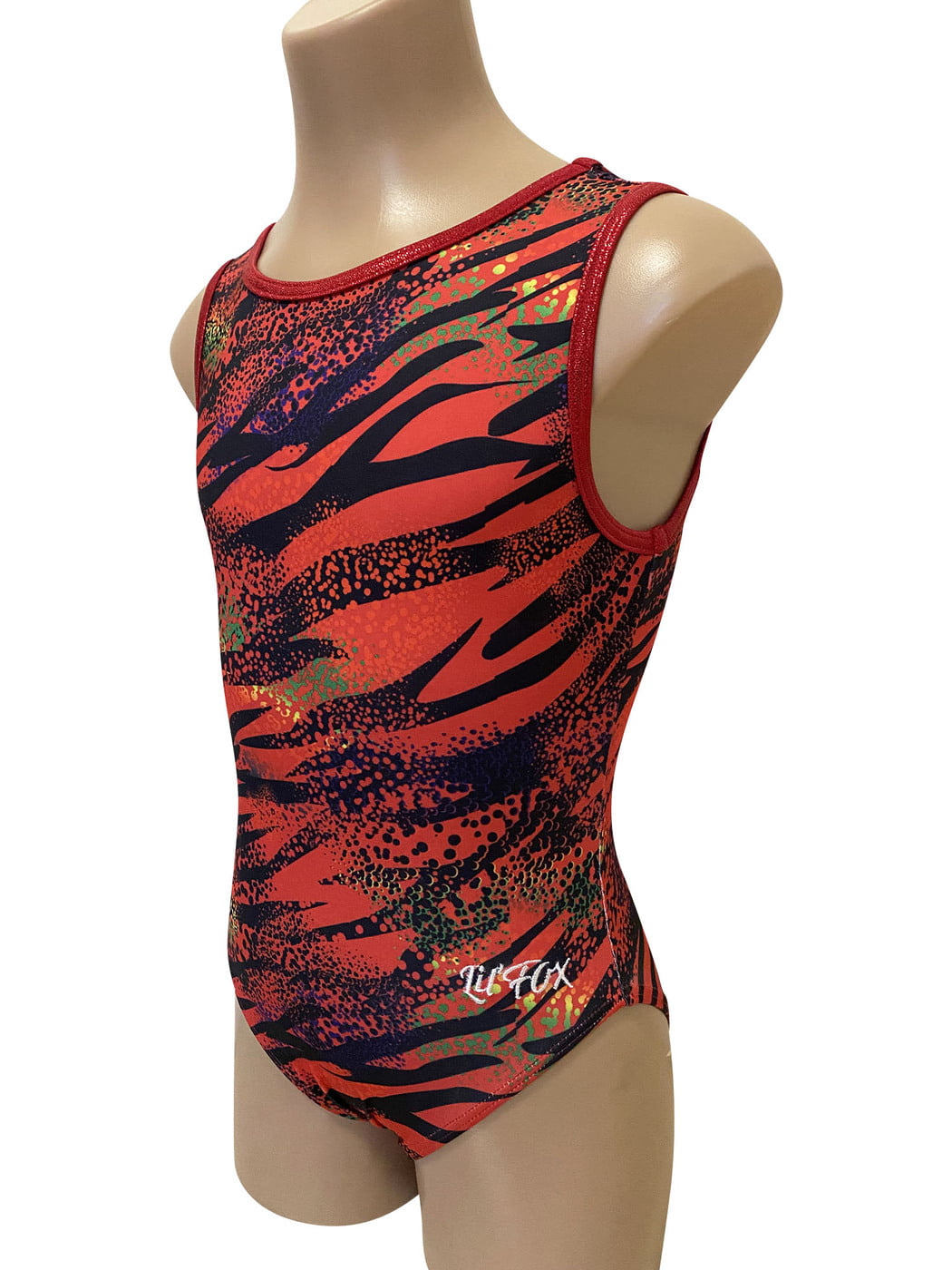 RED JUNGLE LYCRA PRINT