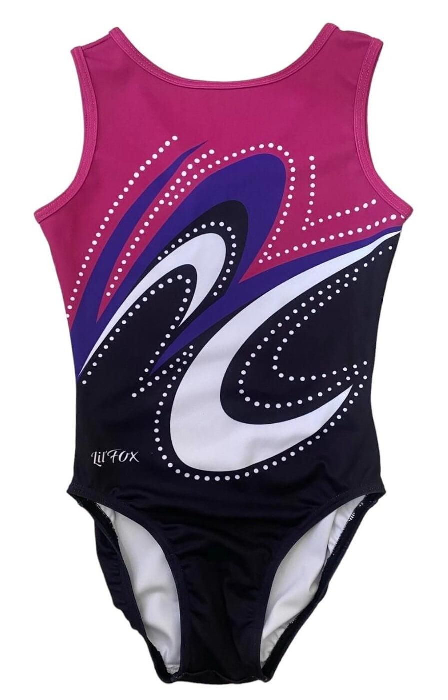 FUCHSIA SWIRL WITH DOTS