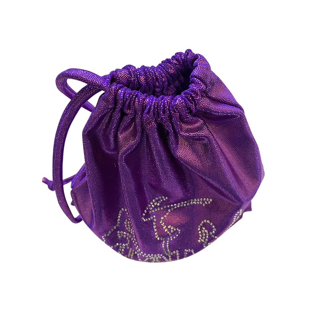 GRAPE MYSTIQUE GRIP BAG WITH 'GYMNAST' RHINESTONES
