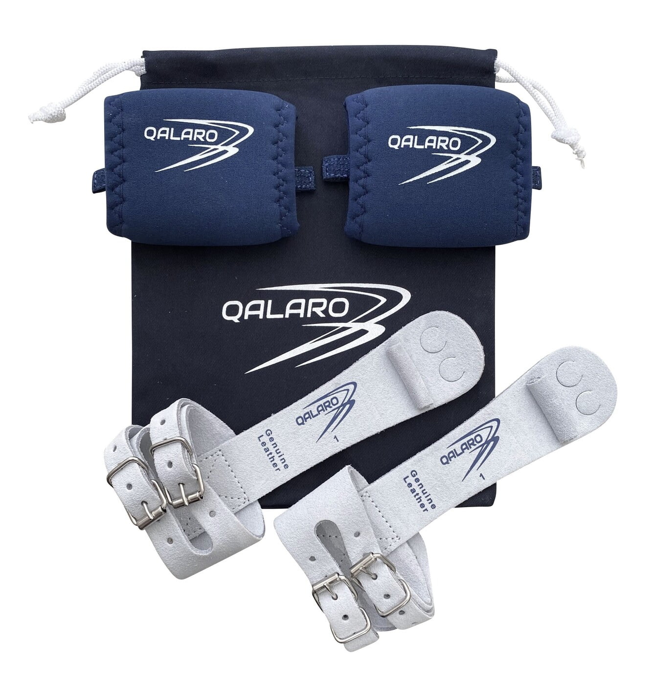 QALARO PRO DOUBLE BUCKLE GRIPS SET WITH DOWEL