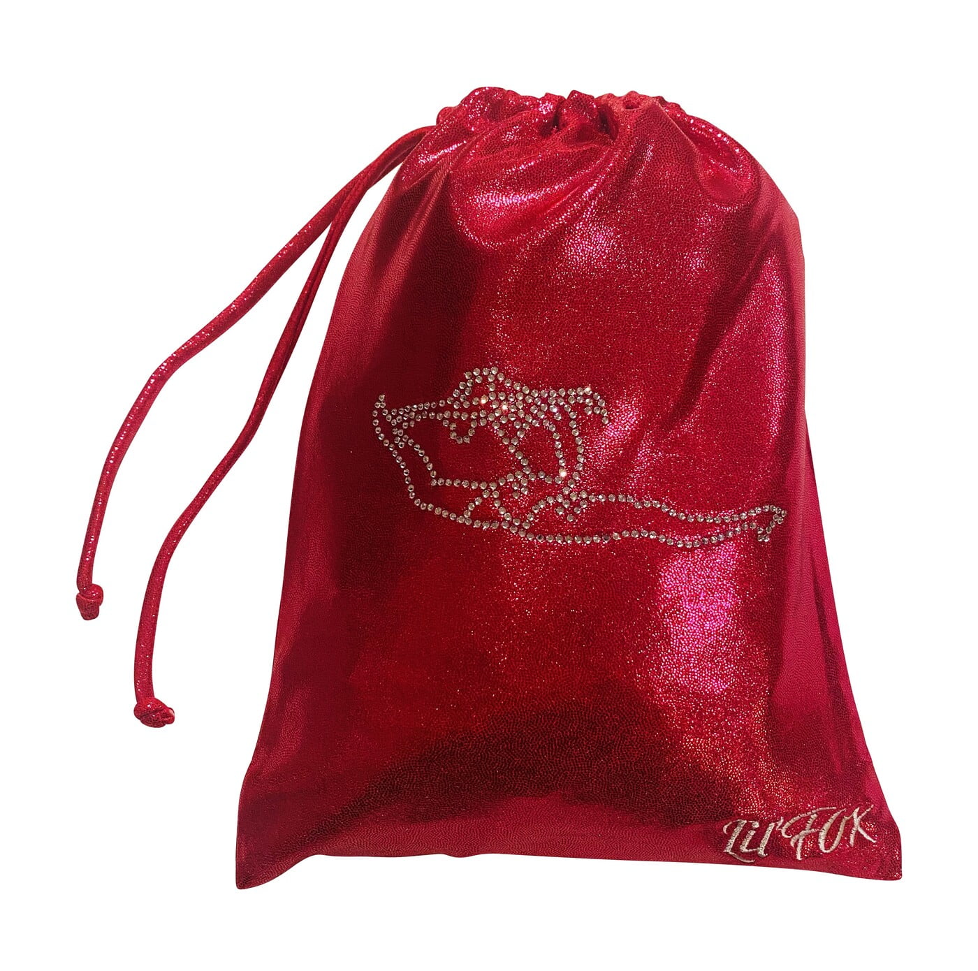 BERRY SHINY MYSTIQUE GRIP BAG WITH RHINESTONES 8x10"