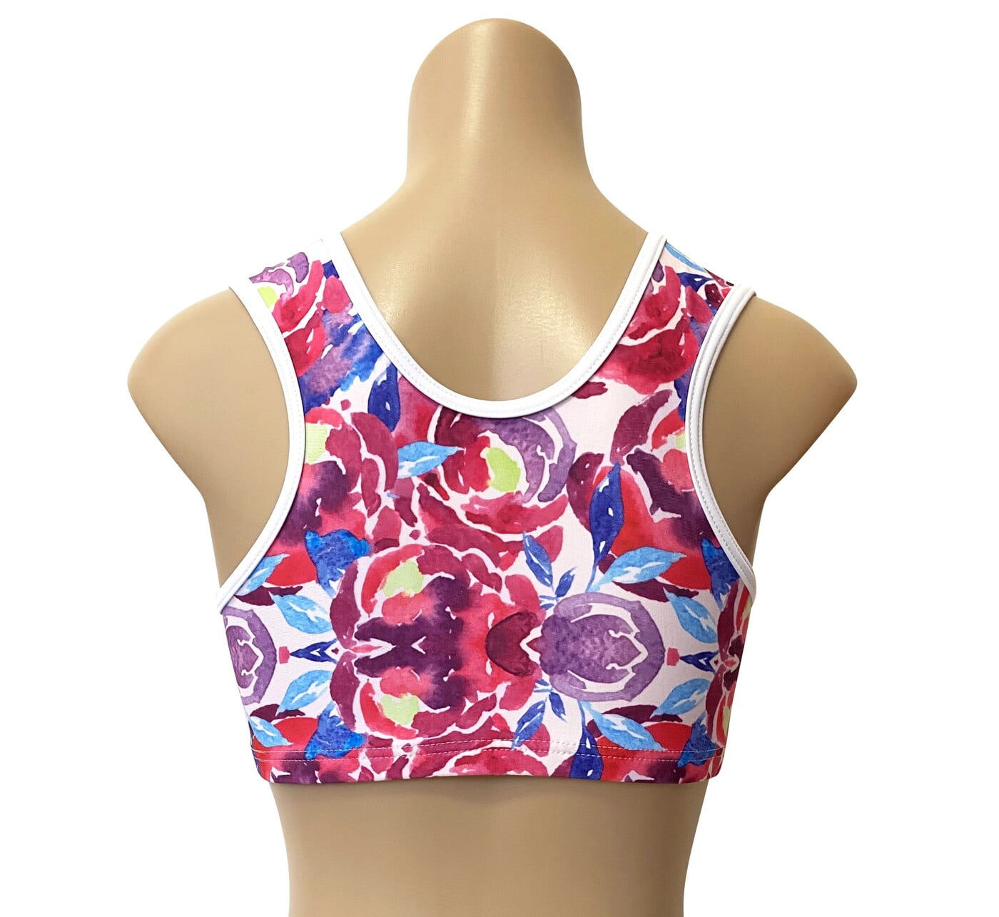 FLOWER DREAM CROP TOP LYCRA PRINT