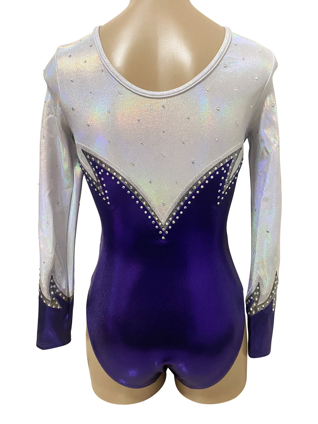 PURPLE, SILVER & WHITE MYSTIQUE FLAMES LONG SLEEVE