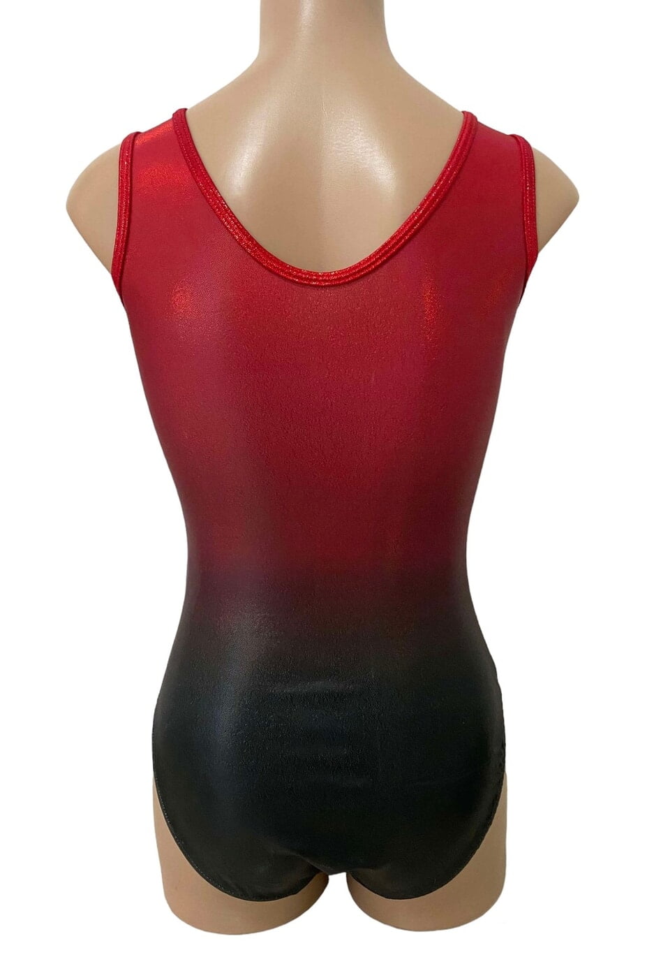 RED TO BLACK OMBRE SHIMMER