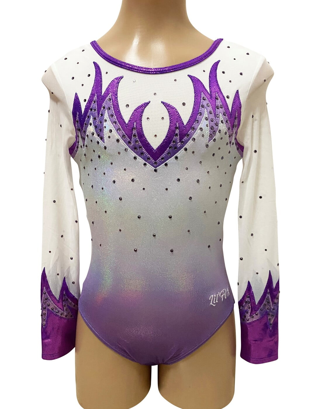 PEARL GRAPE OMBRE FLAMES LONG SLEEVE