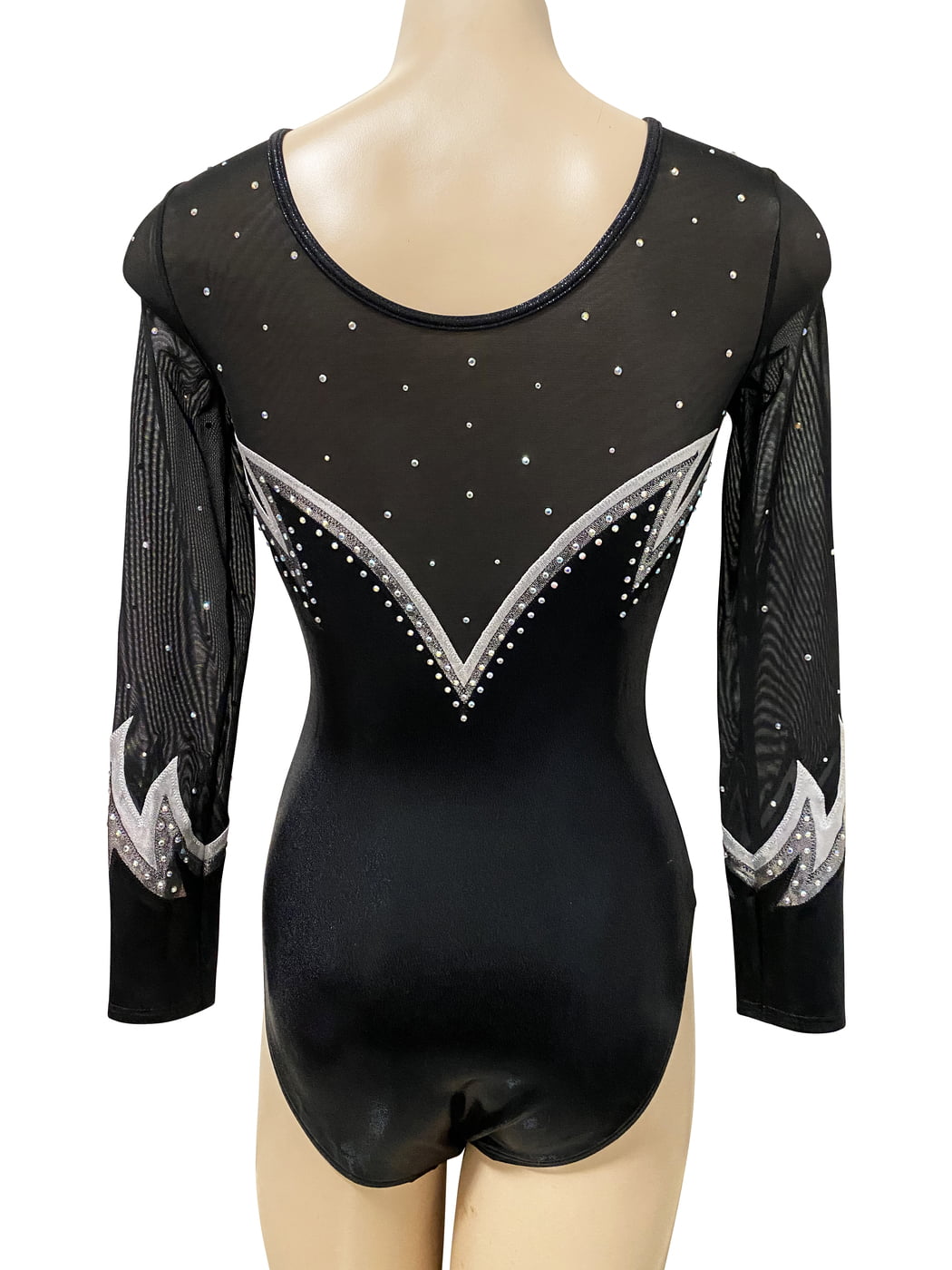 BLACK & SILVER FLAMES LONG SLEEVE