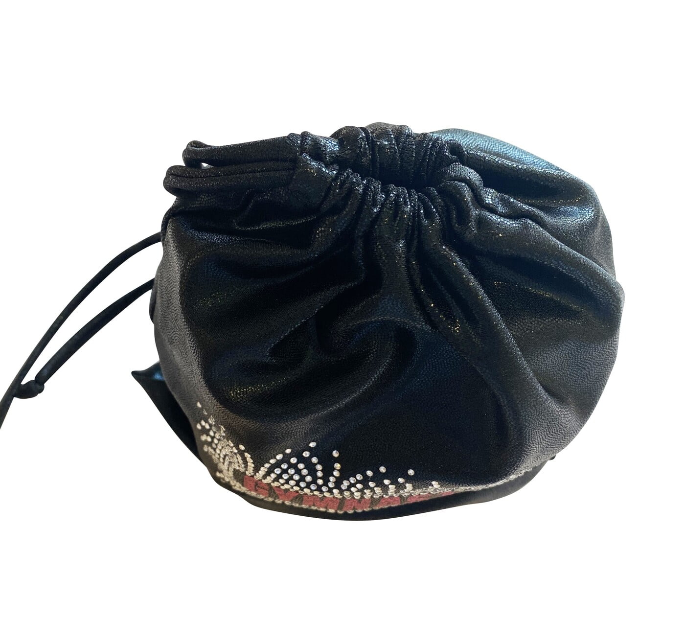 BLACK & HOT PINK SHINY MYSTIQUE GRIP BAG 8x10"