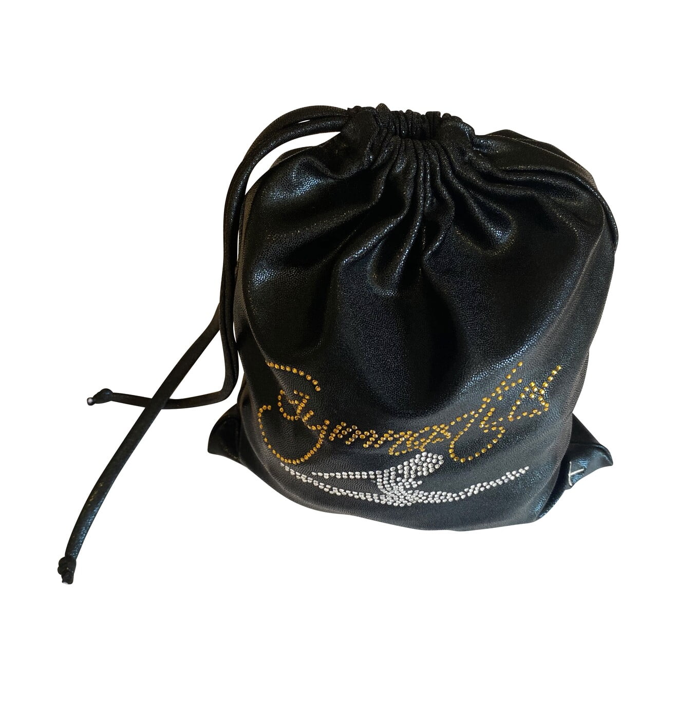 BLACK & GOLD SHINY MYSTIQUE GRIP BAG 8x10"