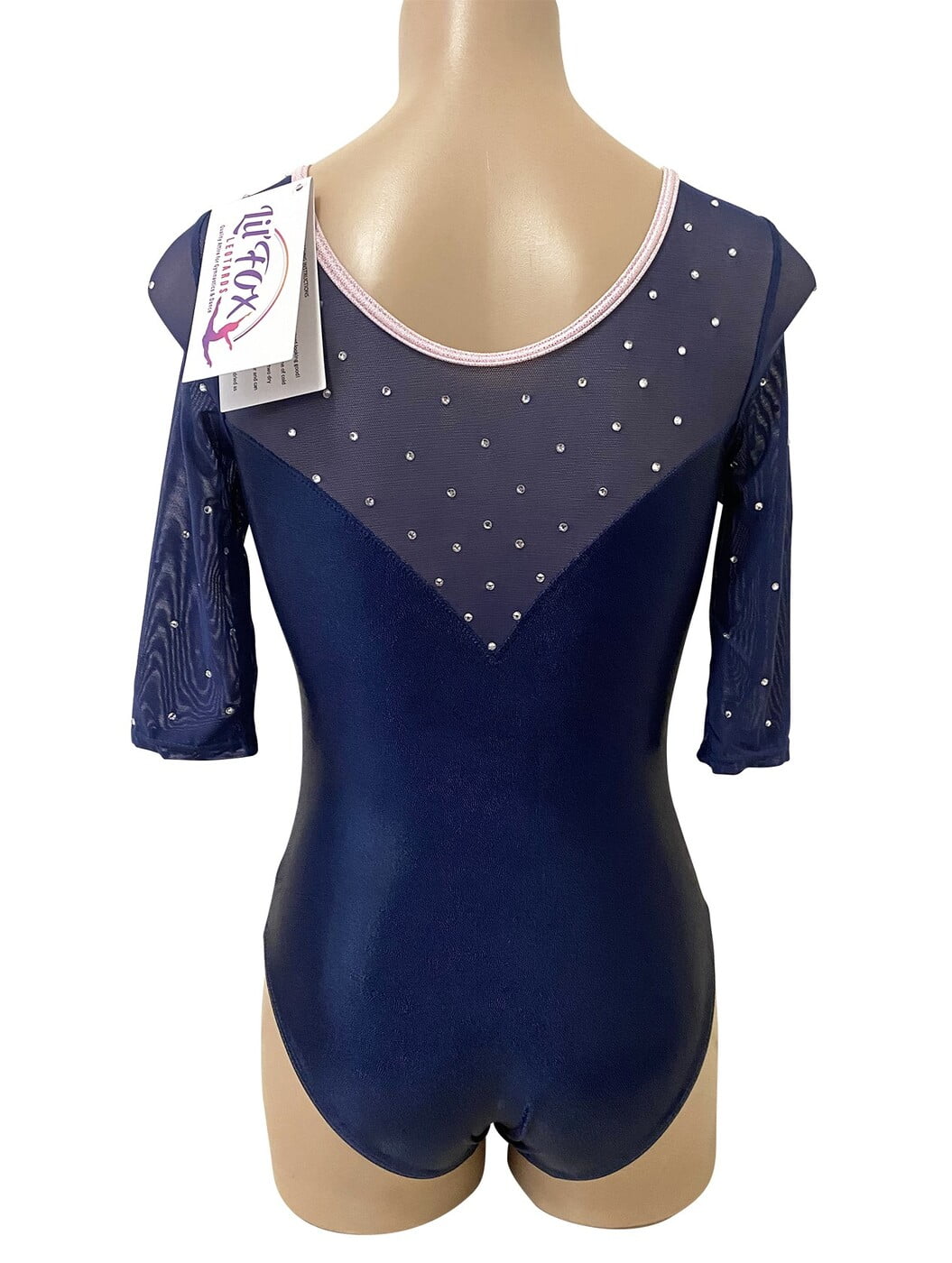 NAVY VITALITY MYSTIQUE & MESH 3/4 SLEEVE
