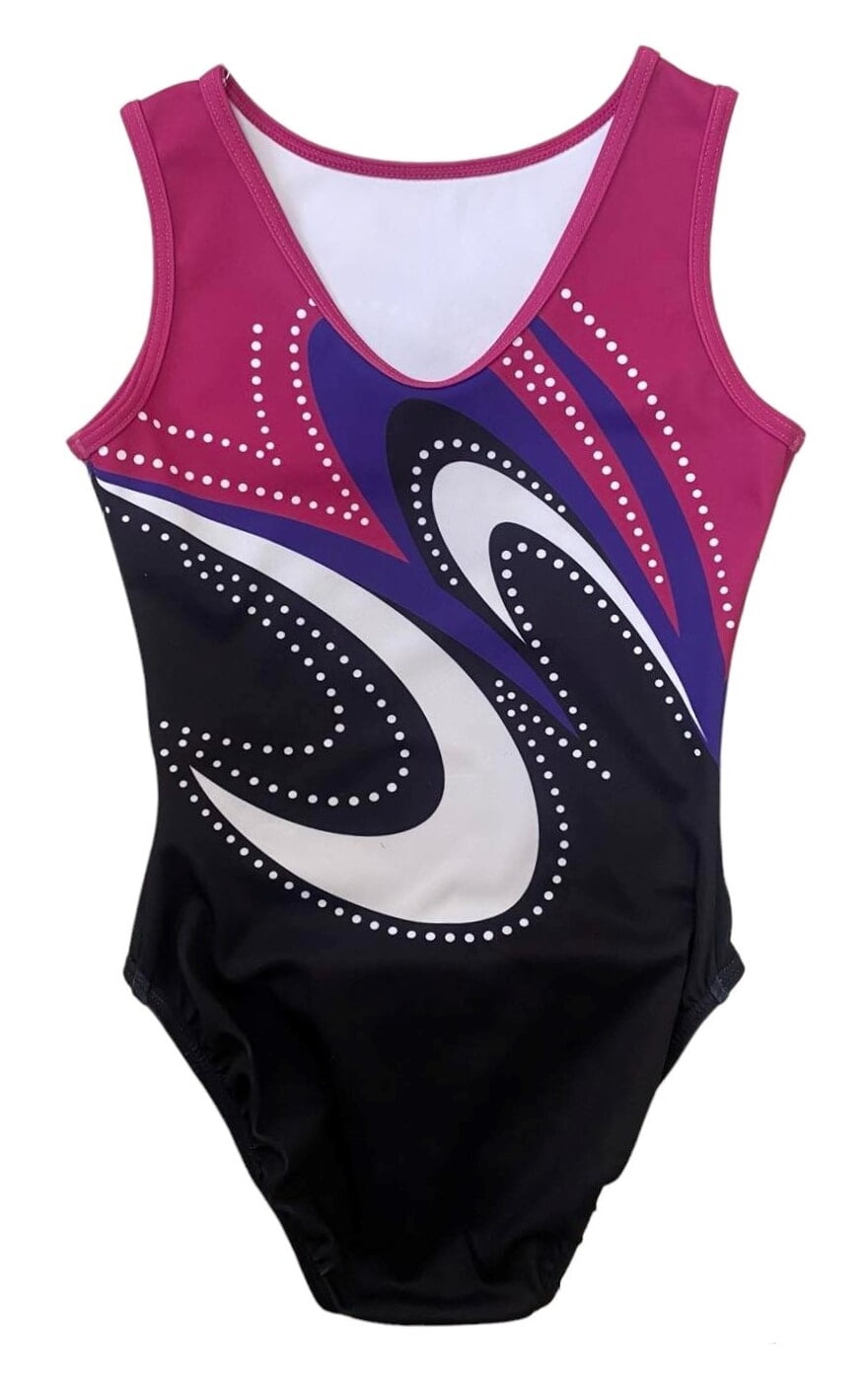 FUCHSIA SWIRL WITH DOTS