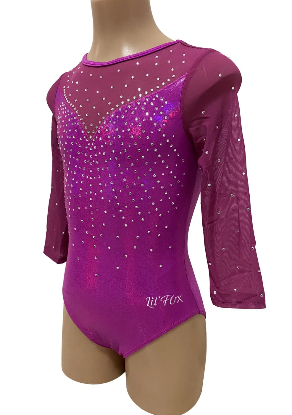 MAGENTA VITALITY MYSTIQUE & MESH 3/4 SLEEVE