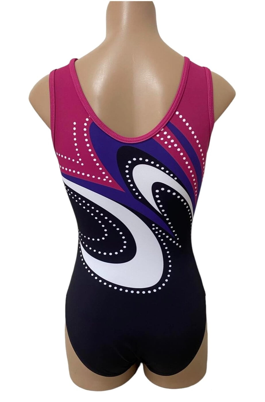 FUCHSIA SWIRL WITH DOTS