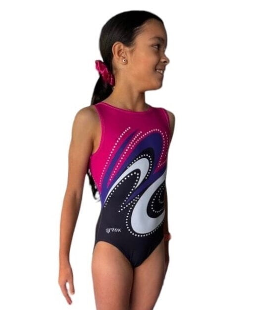 FUCHSIA SWIRL WITH DOTS