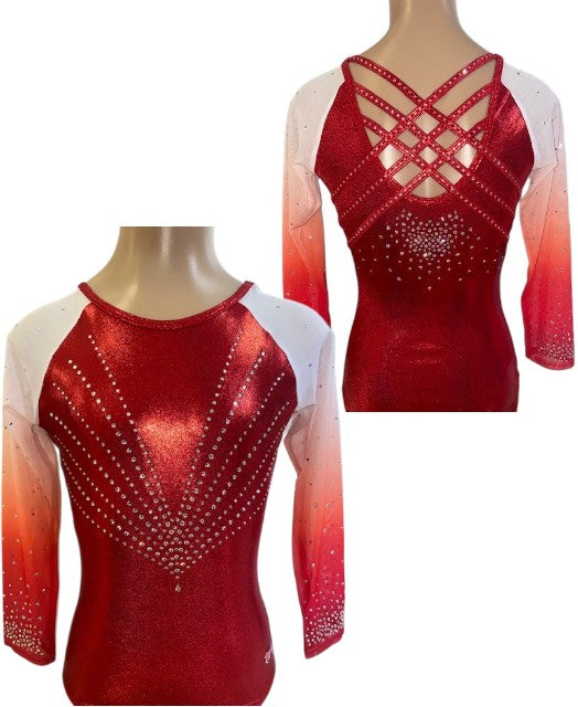 RED DAZZLER OMBRE 3/4 SLEEVE