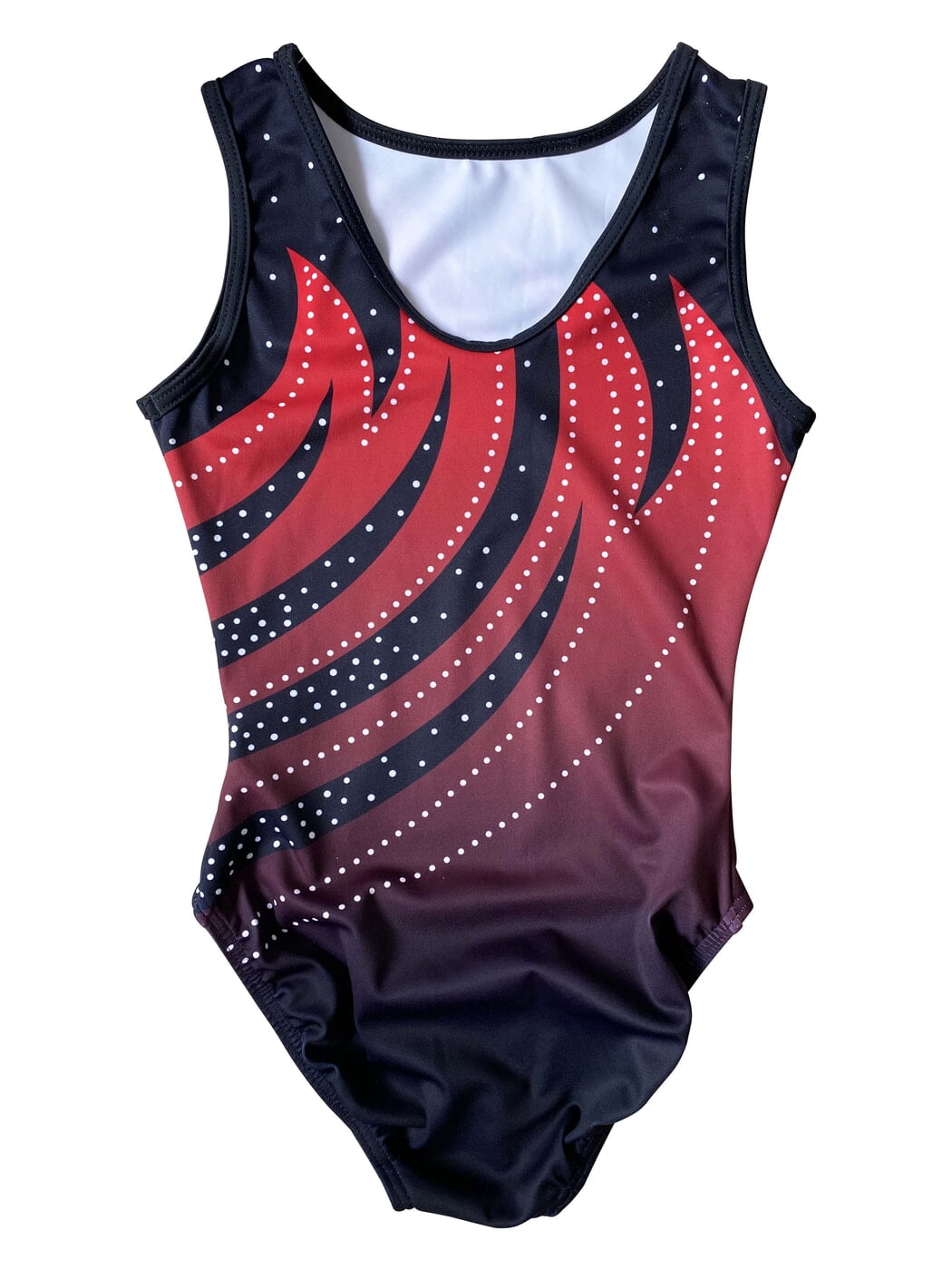 RED AND BLACK OMBRE FLAMES