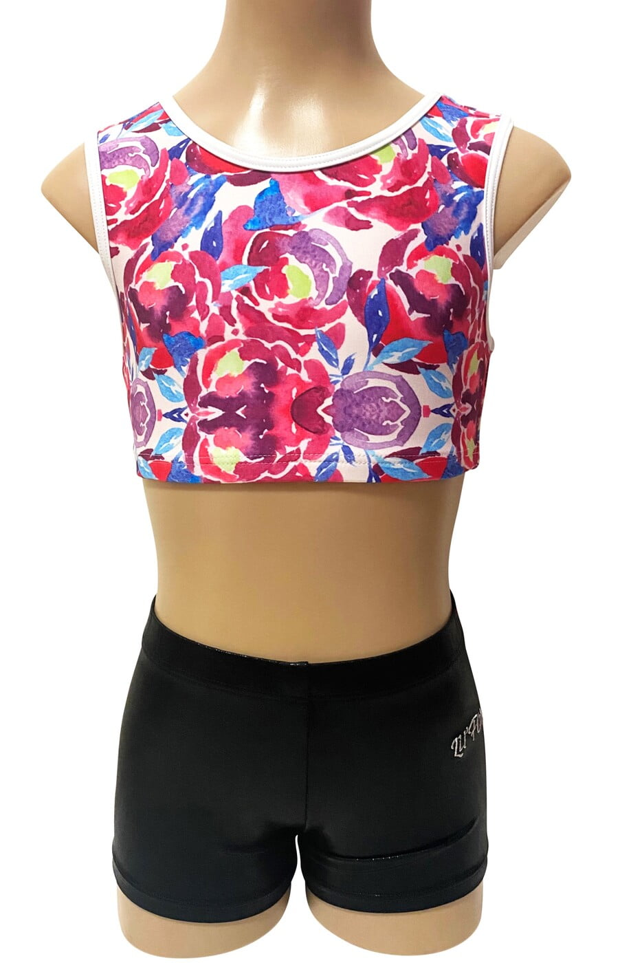 FLOWER DREAM BLACK SHINY FOIL CROP SET